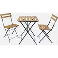thumbnail image 5 of Mesa de jardín bistro de madera y metal, 55 x 54 cm, sillas plegables esquí esquí Gafas de esquí, 5 of 5