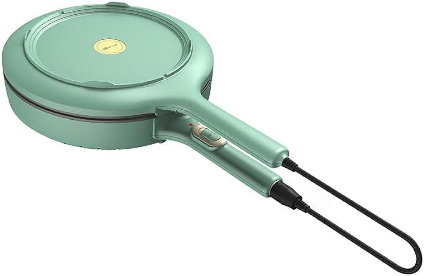 Bear Electric Double Sided Crepe/Pancake Grill Pan, Eletric Griddle, Electric Baking Pan, Waffle Maker, Detachable Pan, Multifuntional Pan, 11.8" Glass Cover, Non-stick