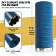 thumbnail image 2 of EDiamondTools 6" Dry Diamond Core Drill Bits for Brick, Block, 9.5" Long Diamond Hole Saw, 2 of 4