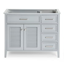 Ariel D043s-L-Bc Kensington 42" Single Free Standing Vanity Cabinet Only - Grey
