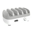 thumbnail image 1 of [Estándar Blanco Del Reino Unido] Estación Carga USB Base Carga Rápida 5 Puertos Adecuada para Múltiples Dispositivos Compatible Con Apple IPad IPhone Android (Blanco Reino Unido), 1 of 9