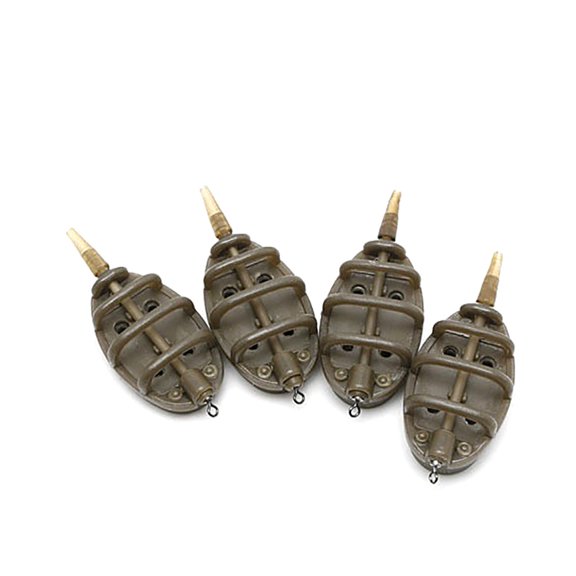 Inline Method Carp Fishing Feeder Mould Tackle Accessories with Lead Weight