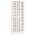 thumbnail image 4 of Fnova 71" Storage Shelf, Modern Freestanding Wooden Bookshelf, 30-Cubby Shoe Cabinet With 8 Adjustable Shelves, Large Open Bookcase Display Organizer for Living Room, Bedroom, Home Office, White, 4 of 20