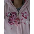 thumbnail image 4 of 2023 nuevo patrón de dibujos animados coreano rosa lindo cremallera sudadera con capucha y2k Harajuku alta moda callejera casual suelta pareja abrigo ins, 4 of 5