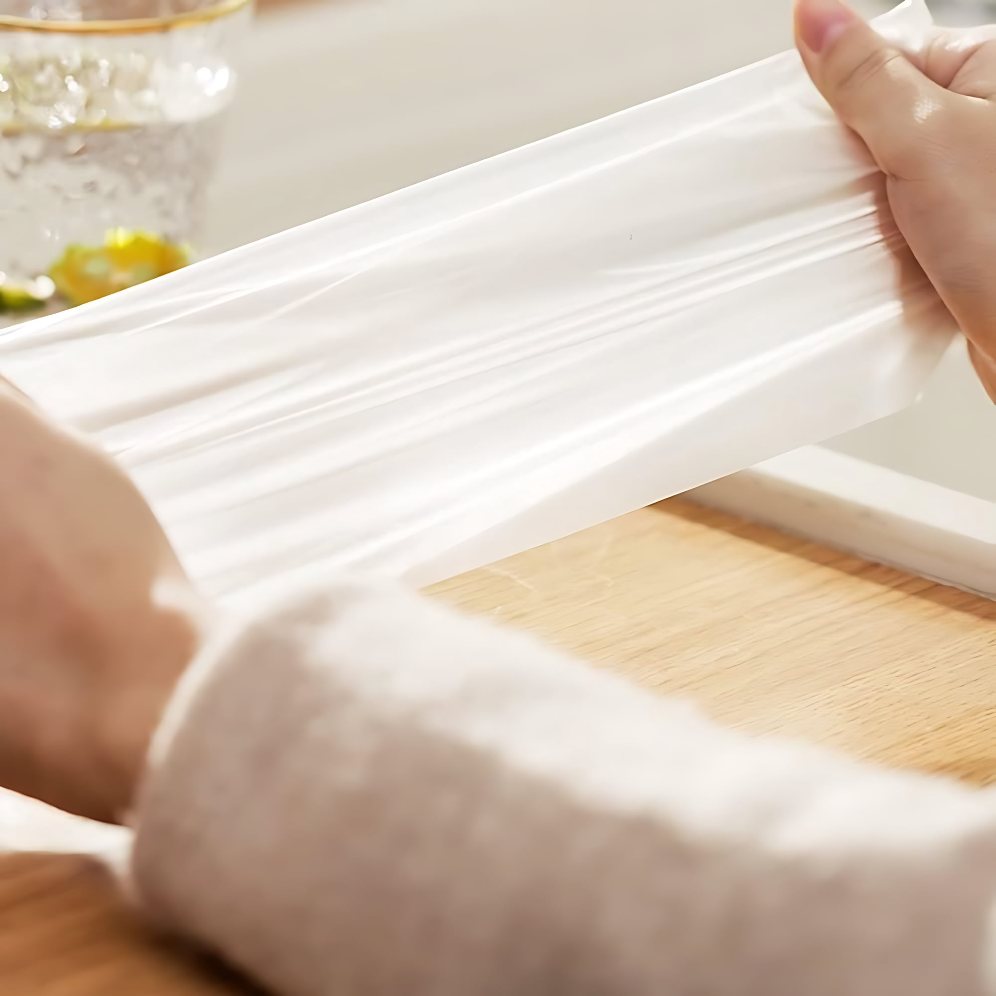 Pokanic Clear Plastic 10" x 15" - 700 Produce Bags Reusable Washable Freshness Disposable Continuous Roll Easy Peel Off Kitchen Office Grocery Home Use Food Fruits Storage(2 Rolls, 10 x 15-700 Bags)