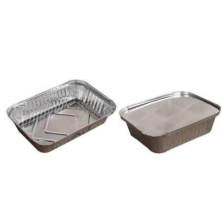 5 x 4 Aluminum Foil Pans, 8.8oz Disposable Trays Containers 50pcs