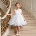 thumbnail image 2 of Rhuody Girls Dress Sleeveless Flower Girl Dress A Line Party Gown With Satin Bodice And Skirt For Dressy Events Charm Playsuit, 2 of 9