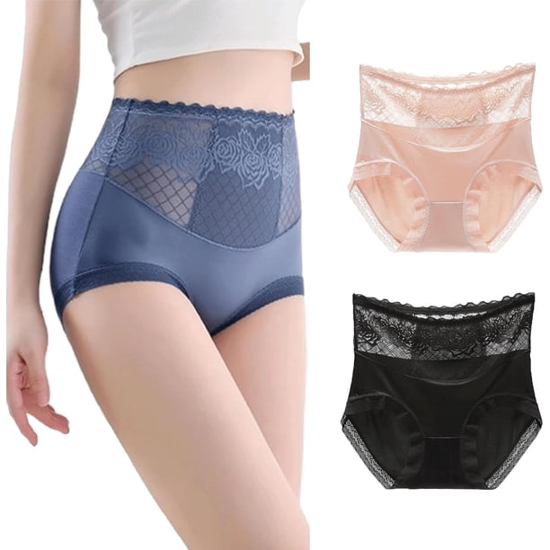 hwqsad Lacyfit - Bragas de cintura alta sedosa y cómoda, con levantamiento diario, con control de abdomen, transpirable y cómoda