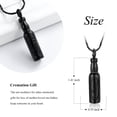 thumbnail image 2 of Constantlife Cremation Jewelry for Ashes Holder Bar Urn Necklace Pendant Memorial Ash Jewelry Beer Bottle Keepsake Jewelry for Ashes, 2 of 6