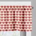 thumbnail image 3 of Ambesonne Valentine Window Valance, Vibrant Red Hearts, 54" X 12", Ivory Dark Coral, 3 of 5
