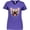 Purple, variant on Inktastic French Bulldog Dog Women's V-Neck T-Shirt