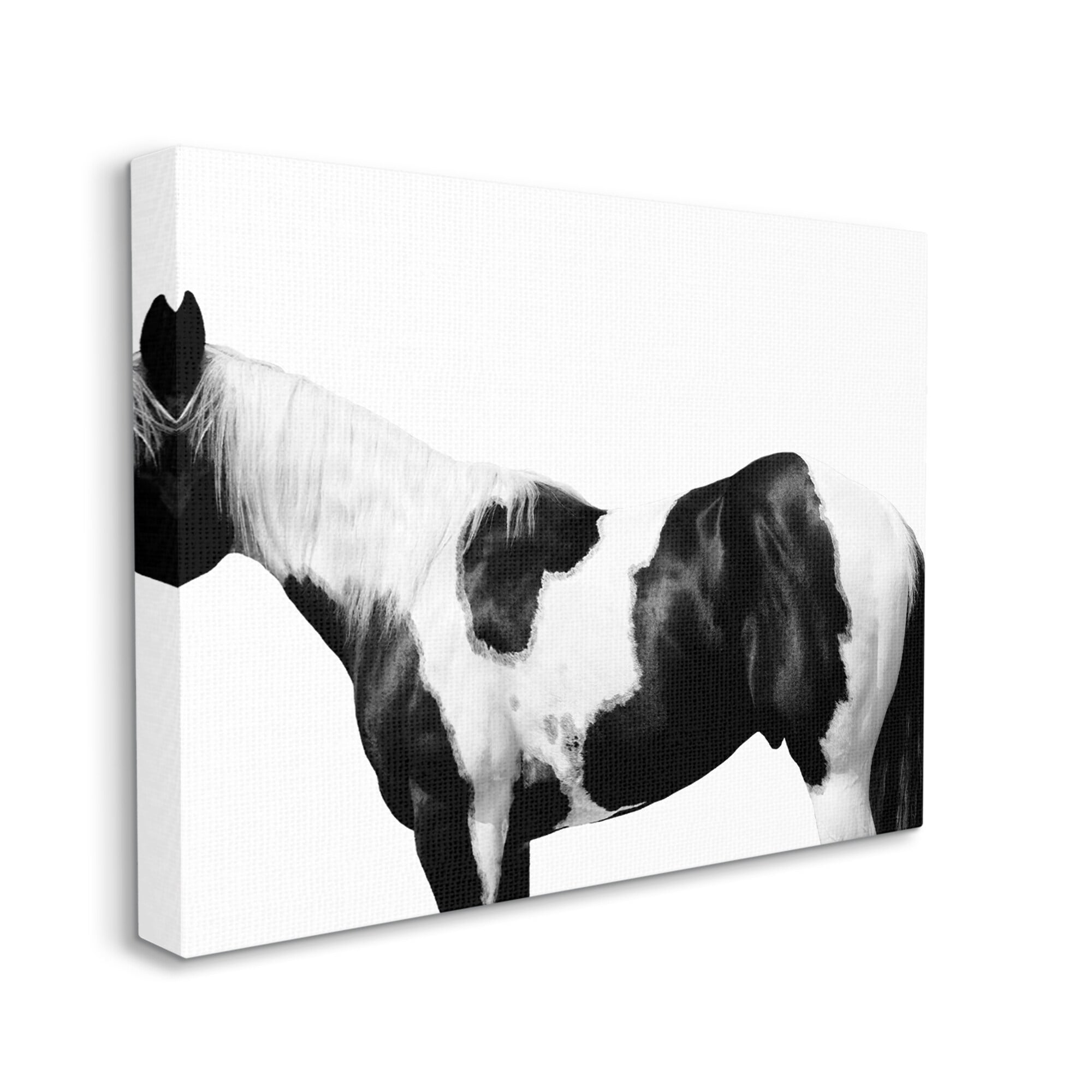 Stupell Industries Modern Horse Torso Photography Natural Animal Pattern, 30 x 24,Design by Samantha Carter
