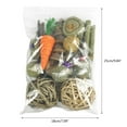 thumbnail image 3 of 31 Pcs Chew for Teeth for Hay Balls Blocks Grass Chews Safe & Natural for Hamsters Guinea Pigs Gerbils, 3 of 8