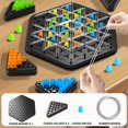 thumbnail image 1 of Yanluna Chain Triangle Chess Game Triggle Rubber Band Game Educational Interactive Game Battle Set For Family Party Gift, 1 of 6