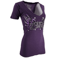 thumbnail image 7 of Archaic by Affliction Women's T-shirt Hot Smoke, 7 of 7