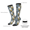 thumbnail image 5 of Picia Women Crew Soft Moisture-wicking Socks Squirrel And Leaves Pattern Design Cotton Socks, One Size fit All, 5 of 9