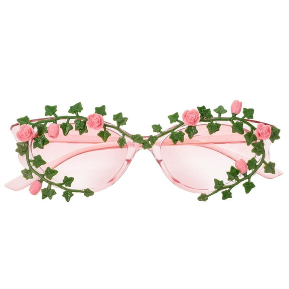 Fashionable Sunglasses Flower Glasses Prop Men Women Eyeglasses Novelty Sunglasses