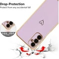 thumbnail image 3 of Samsung Galaxy A54 5G Case,Cute Plating Edge Love Hearts Pattern with Camera Lens Protection Phone Cover for Galaxy A54 6.4",Purple, 3 of 16