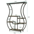 thumbnail image 5 of Tribesigns 6-Tier Plant Stand, 70.9" Tall Plant Shelf with 10 Hanging Hooks, Vase Shape Ladder Plant Stand, Multi-Purpose Plant Display Rack, 5 of 7