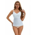 thumbnail image 4 of Unique Bargains Women's Lace Nursing Camisoles with Built-In Bra L Blue, 4 of 6