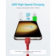 thumbnail image 2 of Anker USB C to USB C Cable,Type-C Fast Charging Cord (6FT,2Pack) (Red), 2 of 5