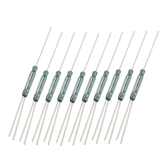 Interruptores magnéticos de lengüeta SPDT de repuesto 10 piezas shaofei 2,5 x 14 mm plateados
