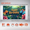 thumbnail image 5 of LUUFILx Dinosaur Jungle Happy Birthday Party Backdrop Dino Birthday Banner for Kids Decoration Background Baby Shower Photography Props Decorative Supplies, 5 of 7