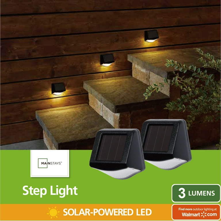 Deck Light Low Voltage Solar Powered Integrated LED Step Light