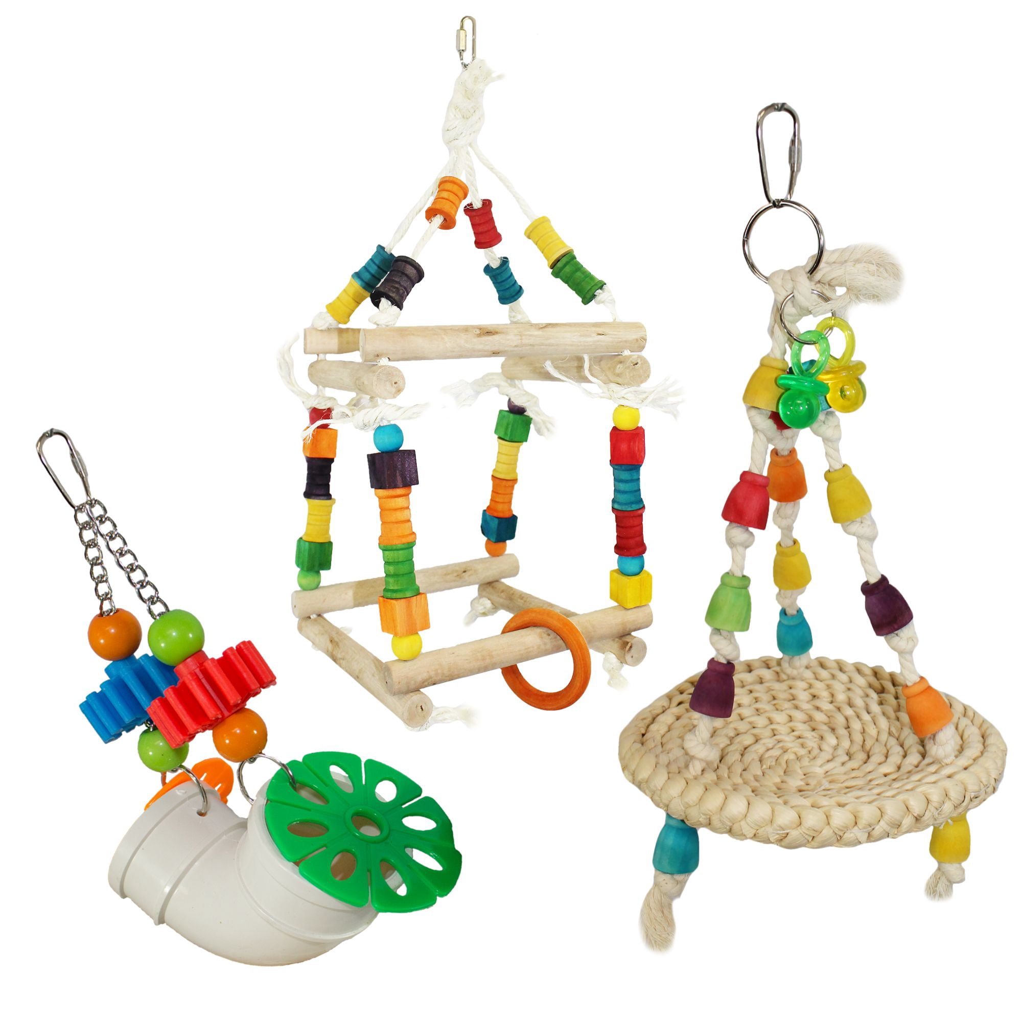 Exotic Nutrition Jungle Canopy Toy Bundle - Colorful Interactive