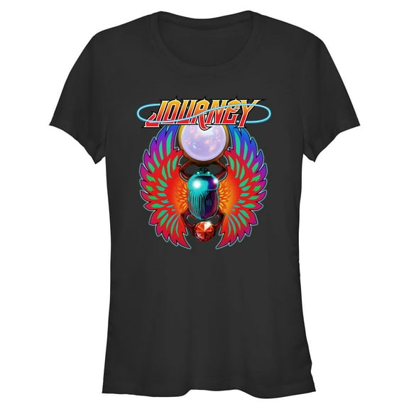 Juniors Journey Neon Scarab Logo T Shirt