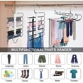 thumbnail image 4 of Perchas Ganchos para Pantalones, Perchas Plegables Antideslizantes, 4 Paquetes Colgador Pantalones Armario, Almacenamiento de Bufandas, Pantalones, Corbata, 4 of 4