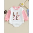 thumbnail image 2 of Big Sister Little Sister Matching Outfit Sweatshirt Romper Long Sleeve Pullover Shirt Tops Sibling Fall Clothes, 2 of 8