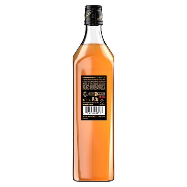 Johnnie Walker, Black Label Blended Scotch Whisky, 750 ml, 40% ABV