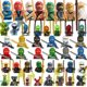 thumbnail image 2 of Figuras de ninja doradas para niños, bloques de construcción, muñecos de dibujos animados, personajes, Zane Lloyd, villano, serpiente, monstruo, motocicleta, ladrillos, 2 of 5
