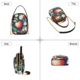 thumbnail image 3 of FORMRS Crossbody Bag for Women Quilted Travel Shoulder Cell Phone Purse with Chain Strap Handbag, Blue Apple Pattern, 3 of 7