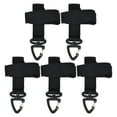 thumbnail image 1 of 5 Pcs/Ensemble Boucle de Suspension pour Gant Multi-Usage Réglable Crochet de Sécurité pour Gant en Nylon Noir, 1 of 5
