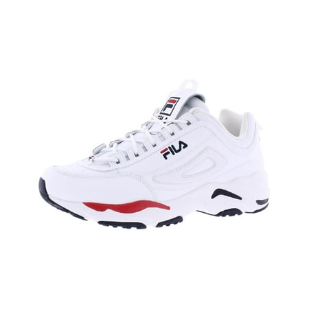 Fila Mens Disruptor II X Ray Tracer Leather Athletic and Training Shoes White