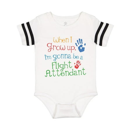 

Inktastic Flight Attendant Future Gift Baby Boy or Baby Girl Bodysuit