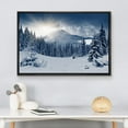thumbnail image 3 of wall26 Canvas Print Wall Art Sunlight Over Winter Mountain Forest Landscape Nature Wilderness Photography Modern Art Rustic Scenic Colorful Multicolor for Living Room, Bedroom, Office - 24&quot;x36&q, 3 of 5