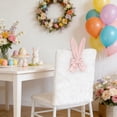 thumbnail image 4 of Iumwxz Easter Bunny Ear Chair Cover Set with Long and Short Hair, Festive Decoration for Dining Room or Living Space, Easy to Install Reusable Chair Back Covers for Easter Celebrations, 4 of 7