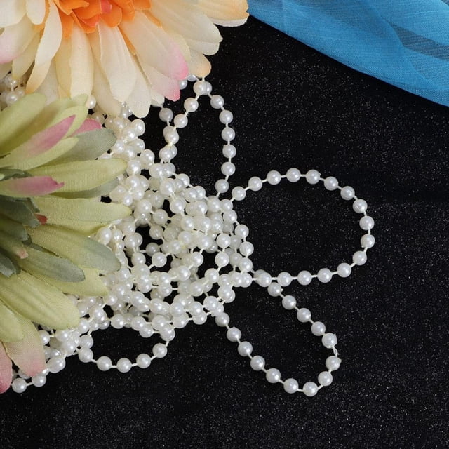 Qiilu Bead String, Bead Pearl, ABS Imitation Curtains For Crafts Party Decorations Lace Accessories