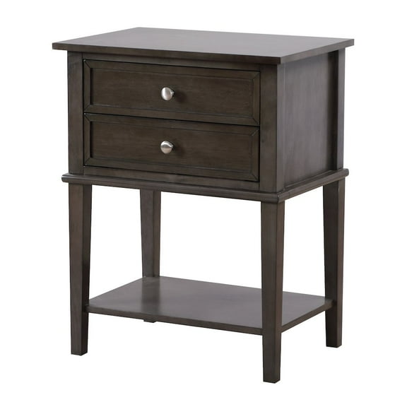 Glory Furniture Newton Nightstand in Gray Color