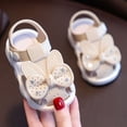thumbnail image 5 of XEGLSBU Toddler Girl Sandals Outdoor Girls Sandals Comfort Footwear for Spring Summer Easy Snap Closure z260618-A-White Size 18, 5 of 9