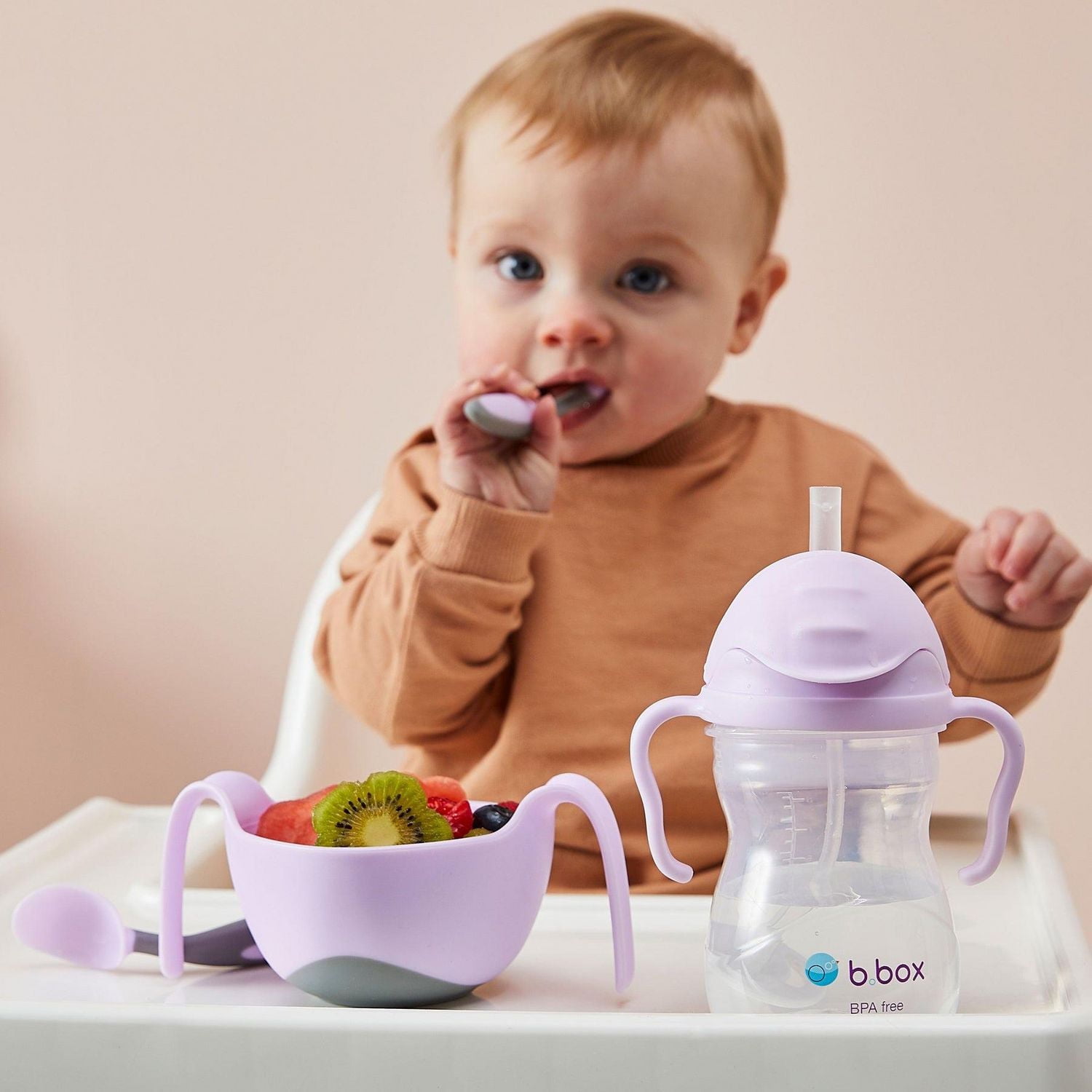 b.box Sippy Cup with Fliptop Straw, Drink from Any Angle | Weighted Straw, Spill Proof, Leak Proof & Easy Grip | BPA Free, Dishwasher Safe | for Babies 6m+ to Toddlers (8 oz), 6 months+