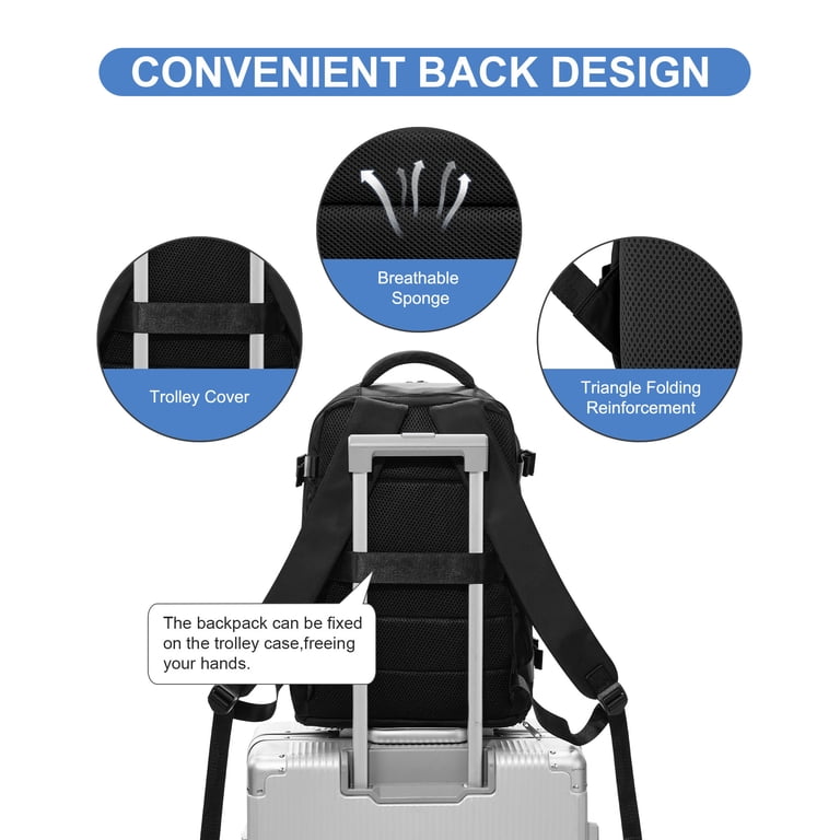 SYCNB 35L Travel Backpack, Waterproof Laptop Carry-On photo 7
