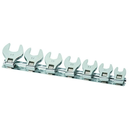 7 Pc 3/8 in. Metric Crowfoot Wrench Set