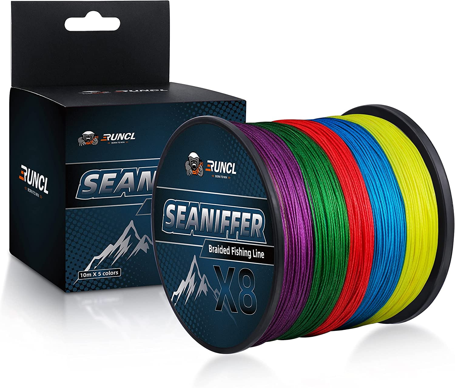 Runcl Braided Fishing Line, Abrasion Resistant Durable Fishing