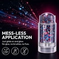 thumbnail image 4 of Red White Blue Hair Glitter Stick – Patriotic America Flag Star Face & Body Glitter, 4th of July Accessories, Waterproof Makeup for Football Game & Parades (3PCS), 4 of 7