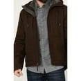 thumbnail image 3 of Hawx Work Gear Men's Castile Weather Duck Hooded Work Jacket - HXSP24O86-BR   US, 3 of 4