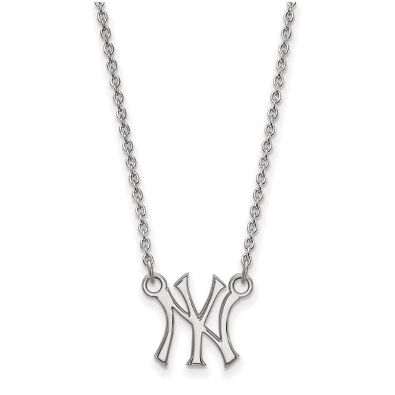 Women's New York Yankees Small Sterling Silver Pendant Necklace